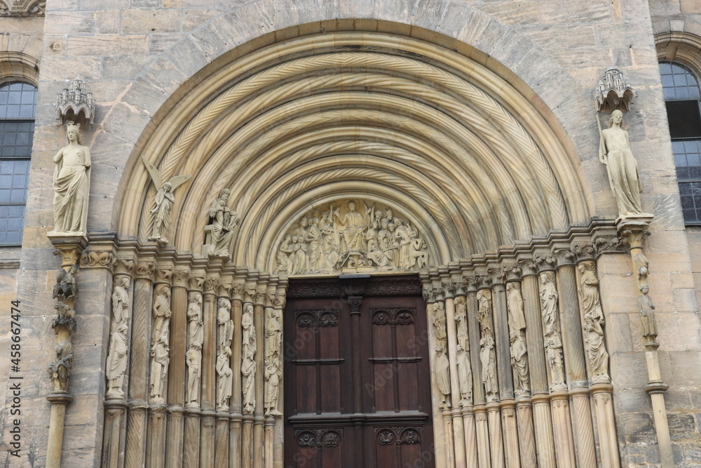 Bamberg Dom romanisches Portal Eingang Kunst Romanik Detail