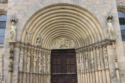 Bamberg Dom romanisches Portal Eingang Kunst Romanik Detail