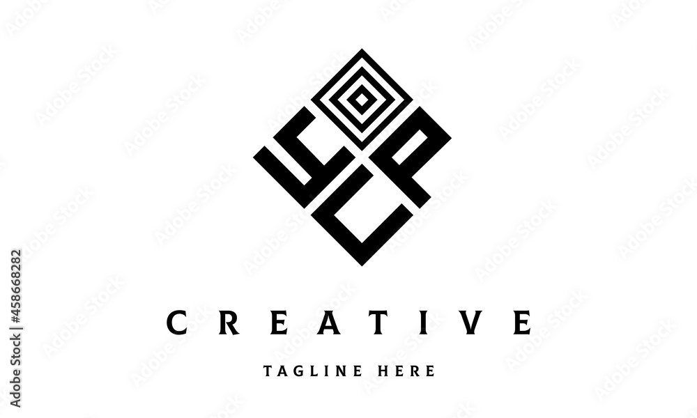 YPU rectangle three latter logo vector YPU rectangle three latter logo vector