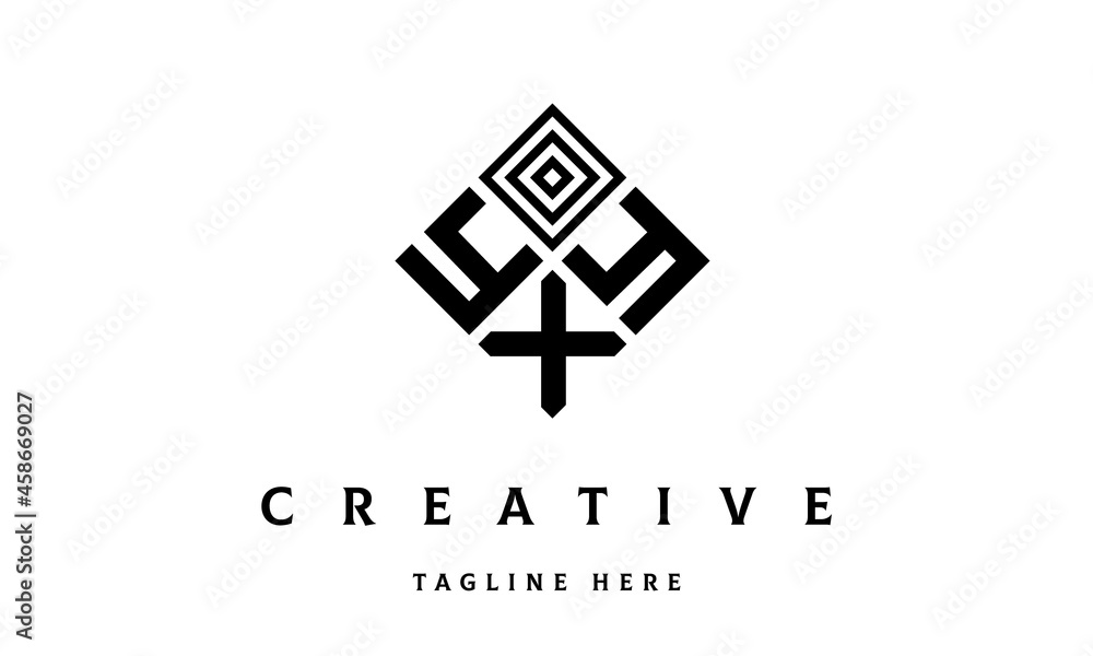 YYX rectangle three latter logo vector YYX rectangle three latter logo vector