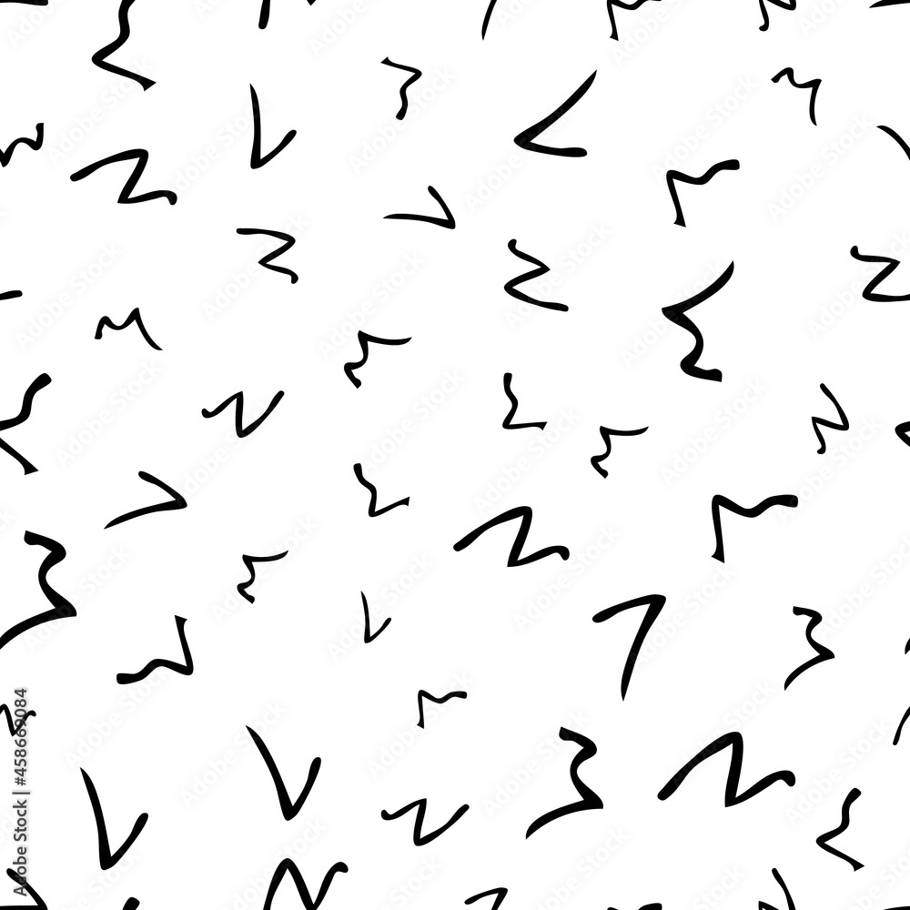 Seamless pattern with sketch squiggle Seamless pattern with sketch squiggle