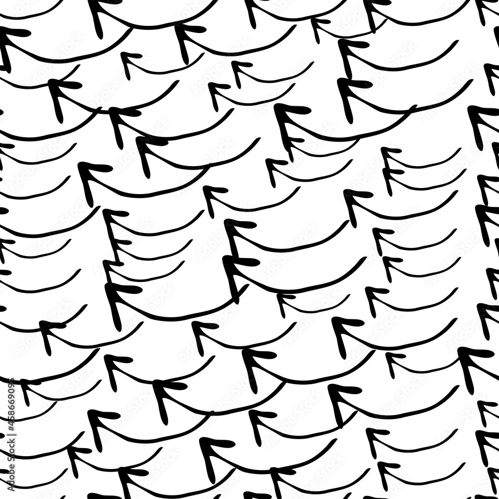 Fototapeta premium Seamless pattern with doodle arrows