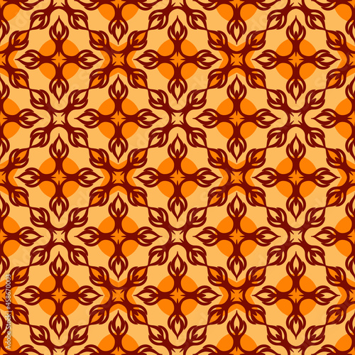 Floral Seamless Pattern Traditional Style