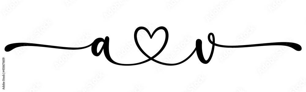 av, va, letters with heart Monogram, monogram wedding logo. Love icon, couples Initials, lower case, connecting HEART, home decor, av, va, letters with heart Monogram, monogram wedding logo. Love icon, couples Initials, lower case, connecting HEART, home decor,