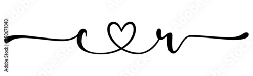 cr, rc, letters with heart Monogram, monogram wedding logo. Love icon, couples Initials, lower case, connecting HEART, home decor,