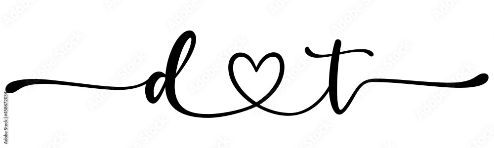 dt, td, letters with heart Monogram, monogram wedding logo. Love icon, couples Initials, lower case, connecting HEART, home decor, dt, td, letters with heart Monogram, monogram wedding logo. Love icon, couples Initials, lower case, connecting HEART, home decor,