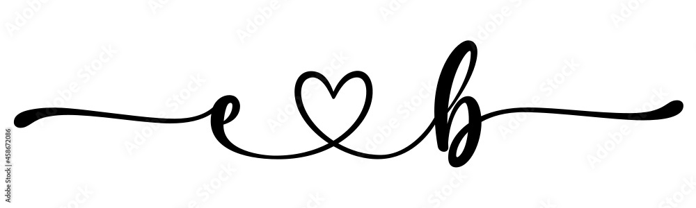 eb, be, letters with heart Monogram, monogram wedding logo. Love icon, couples Initials, lower case, connecting HEART, home decor, eb, be, letters with heart Monogram, monogram wedding logo. Love icon, couples Initials, lower case, connecting HEART, home decor,
