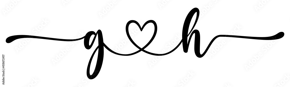 gh, hg, letters with heart Monogram, monogram wedding logo. Love icon, couples Initials, lower case, connecting HEART, home decor, gh, hg, letters with heart Monogram, monogram wedding logo. Love icon, couples Initials, lower case, connecting HEART, home decor,