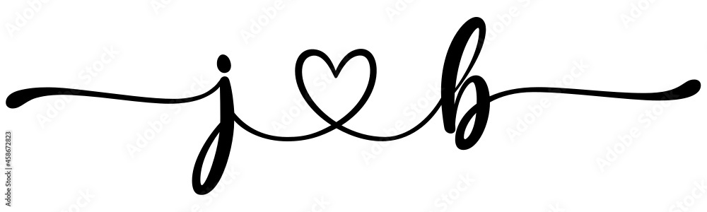 jb, bj, letters with heart Monogram, monogram wedding logo. Love icon, couples Initials, lower case, connecting HEART, home decor, jb, bj, letters with heart Monogram, monogram wedding logo. Love icon, couples Initials, lower case, connecting HEART, home decor,