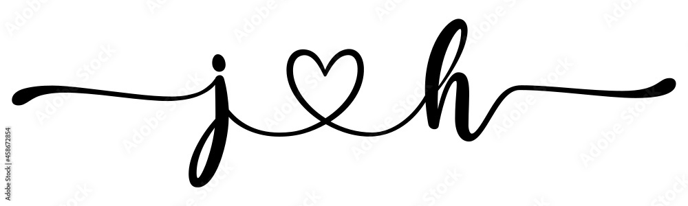 jh, hj, letters with heart Monogram, monogram wedding logo. Love icon, couples Initials, lower case, connecting HEART, home decor, jh, hj, letters with heart Monogram, monogram wedding logo. Love icon, couples Initials, lower case, connecting HEART, home decor,