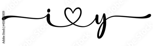 iy, yi, letters with heart Monogram, monogram wedding logo. Love icon, couples Initials, lower case, connecting HEART, home decor,