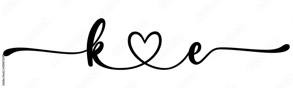ke, ek, letters with heart Monogram, monogram wedding logo. Love icon, couples Initials, lower case, connecting HEART, home decor, ke, ek, letters with heart Monogram, monogram wedding logo. Love icon, couples Initials, lower case, connecting HEART, home decor,