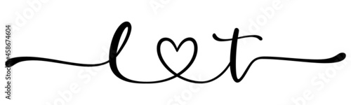 lt, tl, letters with heart Monogram, monogram wedding logo. Love icon, couples Initials, lower case, connecting HEART, home decor,
