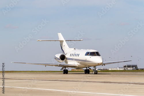 Hawker 800XP RA-02762   private executive jet taxiing after landing  photo