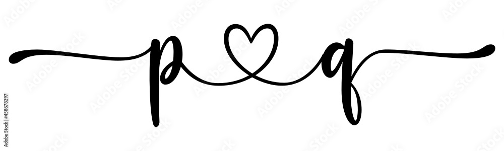 pq, qp, letters with heart Monogram, monogram wedding logo. Love icon, couples Initials, lower case, connecting HEART, home decor, pq, qp, letters with heart Monogram, monogram wedding logo. Love icon, couples Initials, lower case, connecting HEART, home decor,