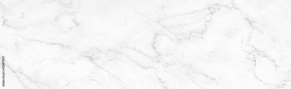 Obraz premium Marble granite white panorama background wall surface black pattern graphic abstract light elegant gray for do floor ceramic counter texture stone slab smooth tile silver natural.