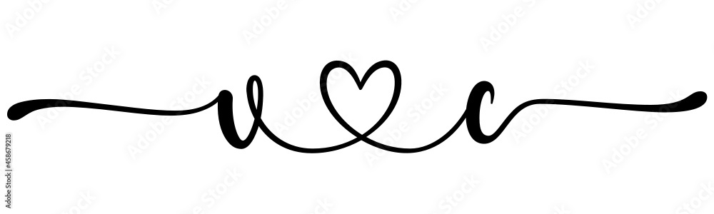 vc, cv, letters with heart Monogram, monogram wedding logo. Love icon, couples Initials, lower case, connecting HEART, home decor, vc, cv, letters with heart Monogram, monogram wedding logo. Love icon, couples Initials, lower case, connecting HEART, home decor,