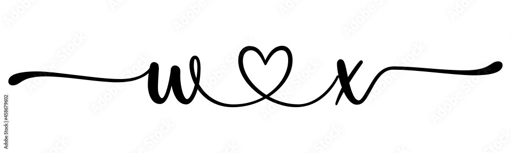 wx, xw, letters with heart Monogram, monogram wedding logo. Love icon, couples Initials, lower case, connecting HEART, home decor, wx, xw, letters with heart Monogram, monogram wedding logo. Love icon, couples Initials, lower case, connecting HEART, home decor,