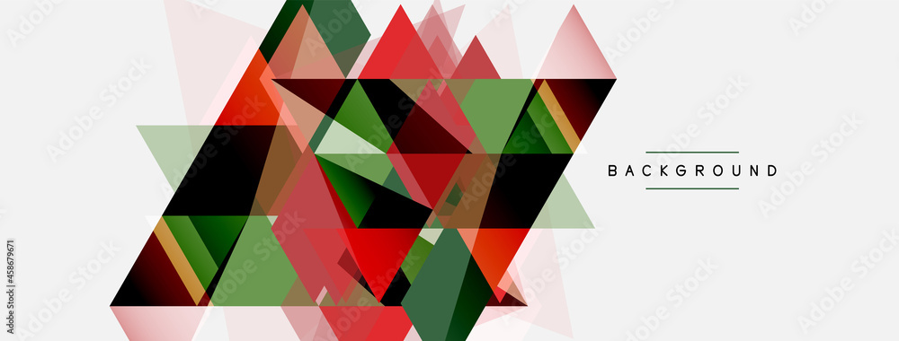 Mosaic triangles geometric background. Techno or business concept, pattern for wallpaper, banner, background, landing page Mosaic triangles geometric background. Techno or business concept, pattern for wallpaper, banner, background, landing page