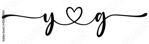 yg, gy, letters with heart Monogram, monogram wedding logo. Love icon, couples Initials, lower case, connecting HEART, home decor,