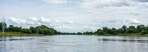 Elbe river landscape in Saxony-Anhalt photo