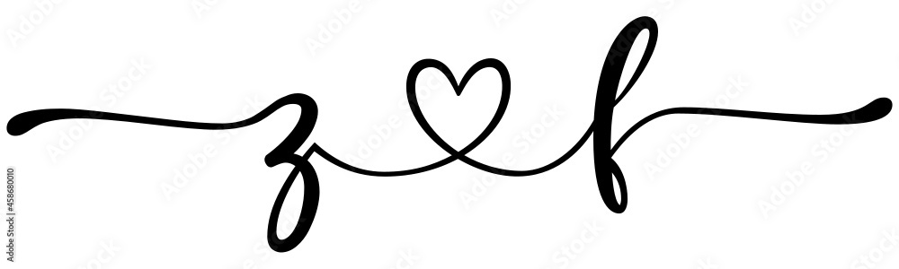 zf, fz, letters with heart Monogram, monogram wedding logo. Love icon, couples Initials, lower case, connecting HEART, home decor, zf, fz, letters with heart Monogram, monogram wedding logo. Love icon, couples Initials, lower case, connecting HEART, home decor,