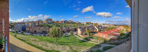 Panoramic view of a residential area