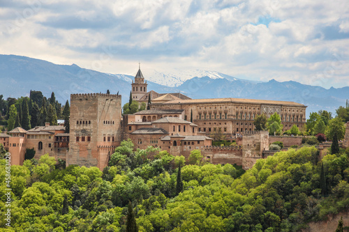 Alhambra Fort in Granada Spain