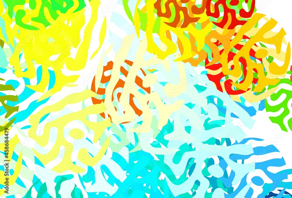 Obraz premium Light Multicolor vector pattern with random forms.