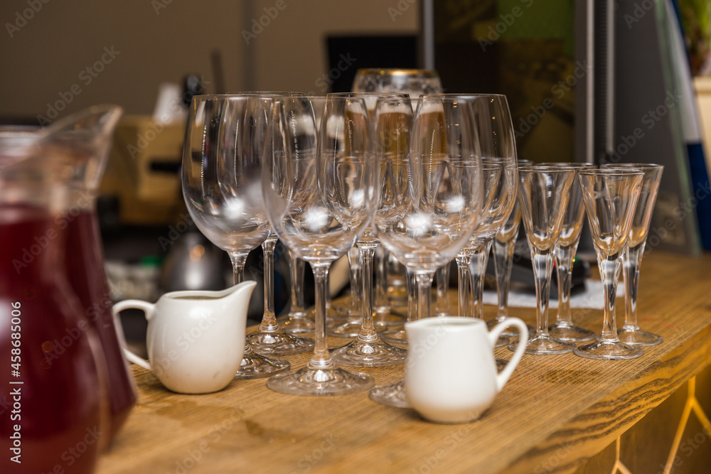 champagne glasses on the table champagne glasses on the table