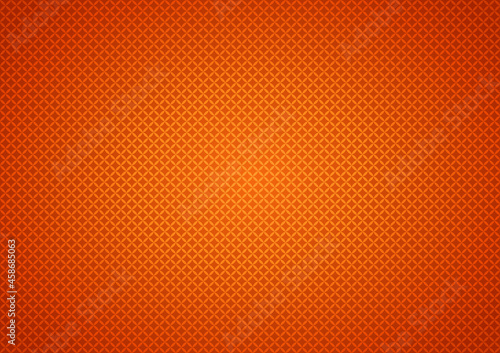 Abstract background with small geometric ornament in orange and gradient, darkening to the edges of the image. Vector illustration