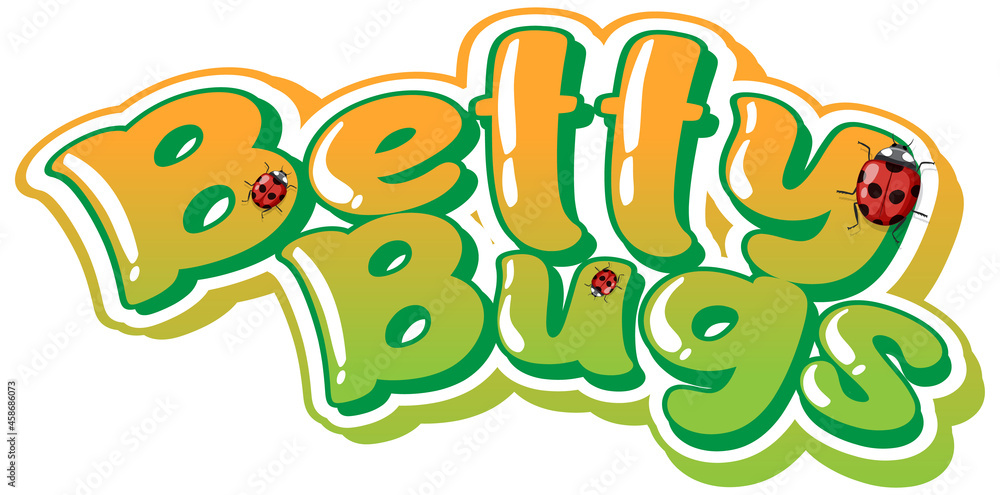 Betty Bugs logo text design Betty Bugs logo text design