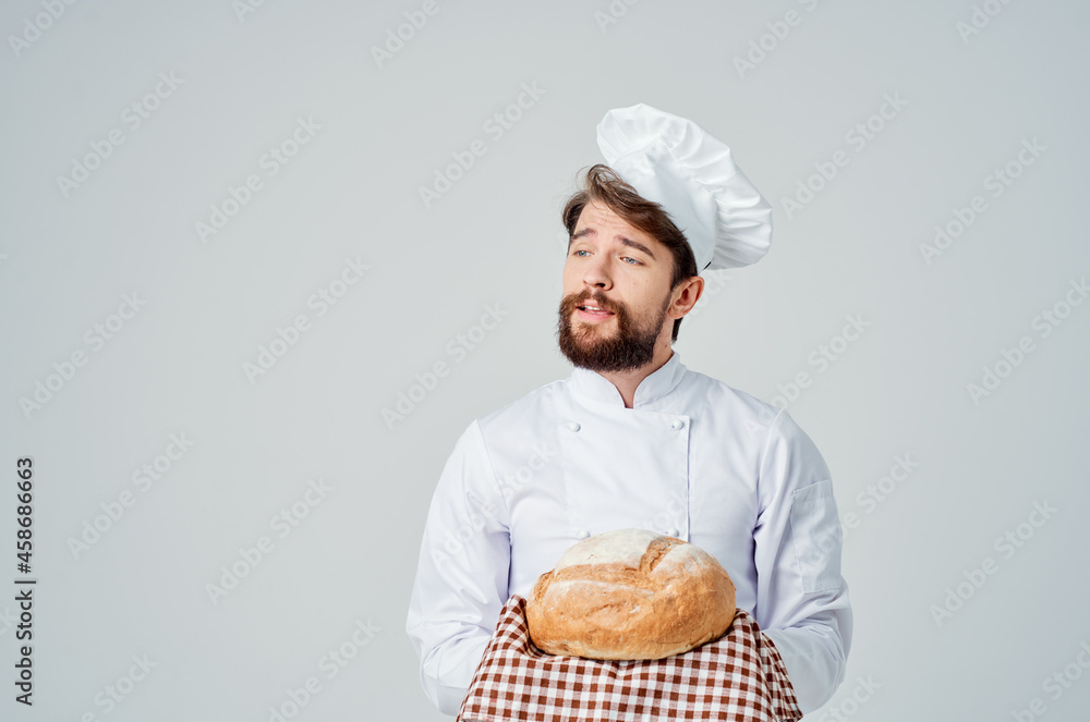 male cook Cooking bakery Professional emotions male cook Cooking bakery Professional emotions