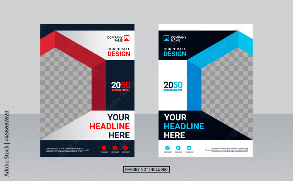Creative corporate book cover design template Creative corporate book cover design template
