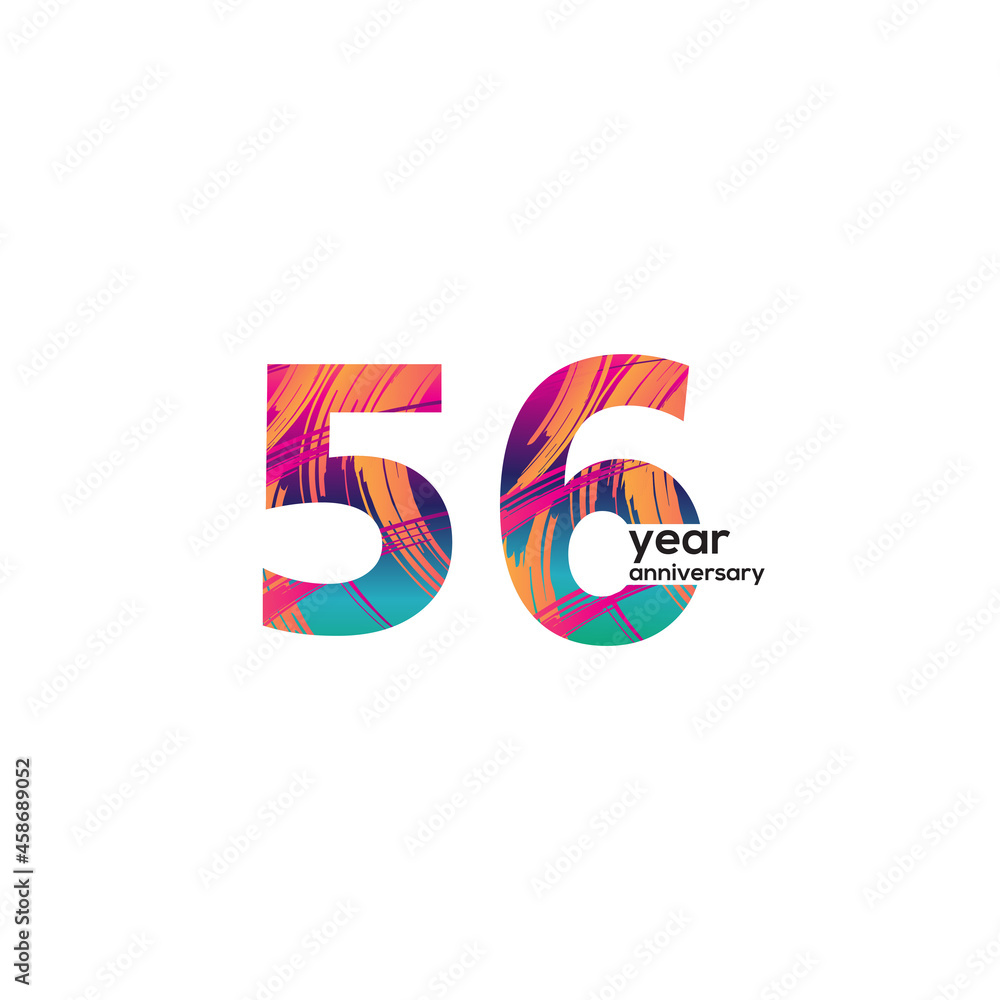 56 th anniversary event party. Vector illustration. numbers template for Celebrating. 56 th anniversary event party. Vector illustration. numbers template for Celebrating.