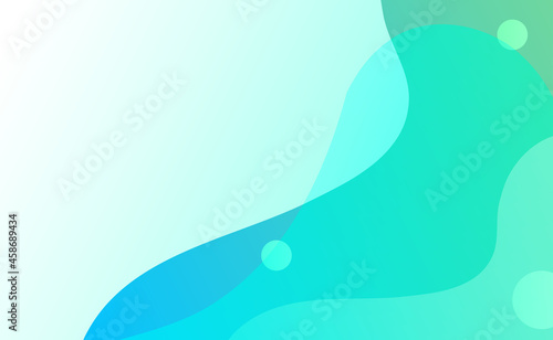 Soft blue fluid waves background for banner design template for business promotion. Vector