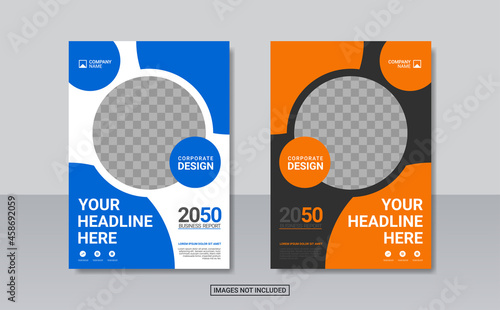 Creative corporate book cover design template