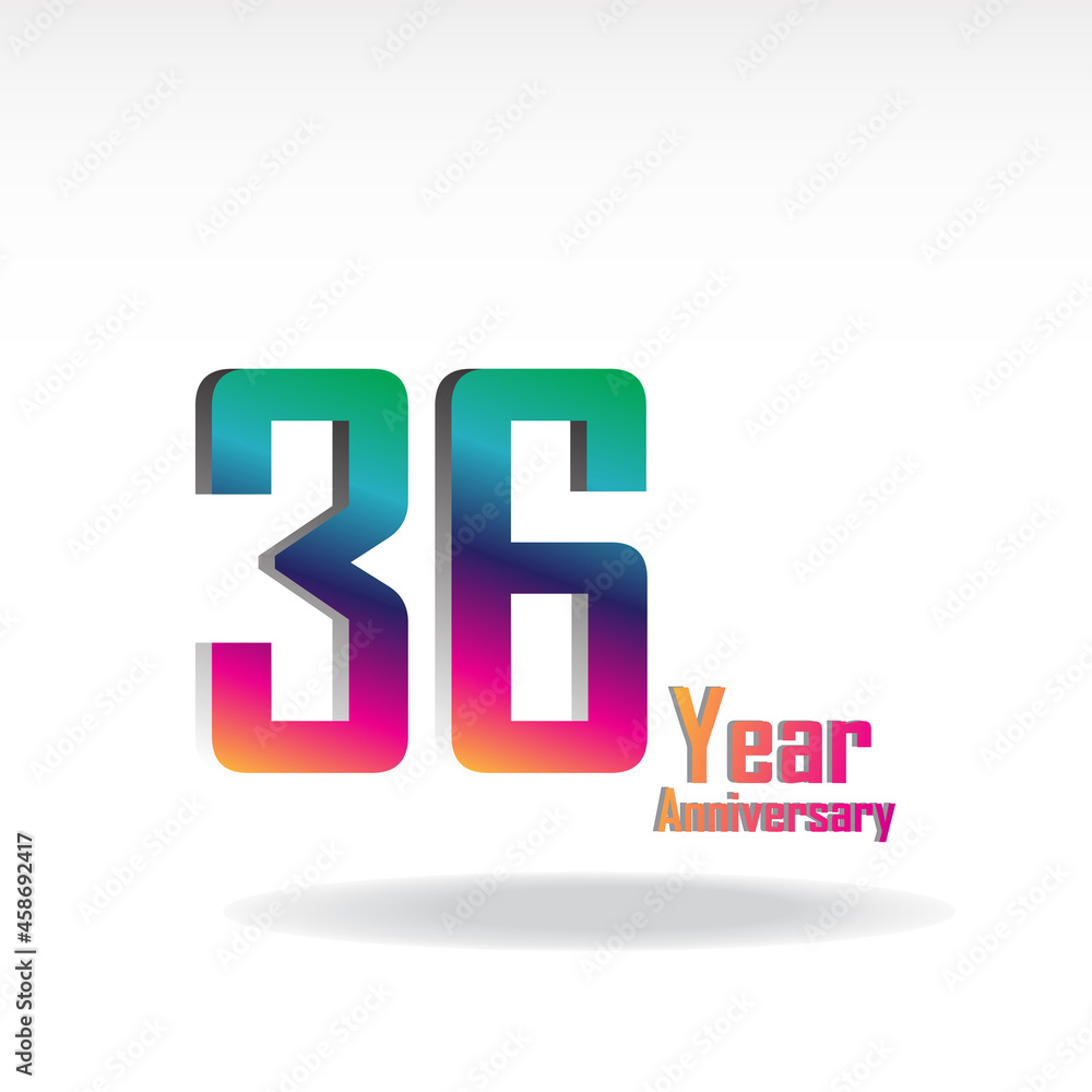 36 th anniversary event party. Vector illustration. numbers template for Celebrating. 36 th anniversary event party. Vector illustration. numbers template for Celebrating.