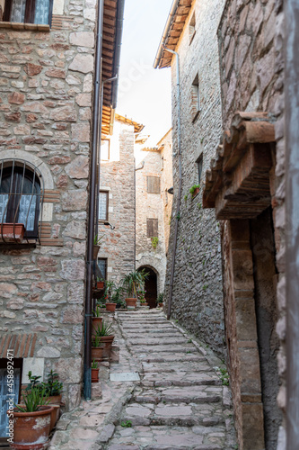 hamlet of macerino its buildings and rustic alleys © Federico
