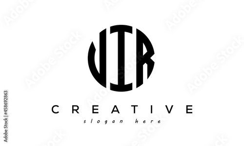 Letter VIR creative circle logo design vector