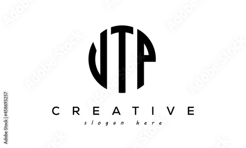 Letter VTP creative circle logo design vector photo