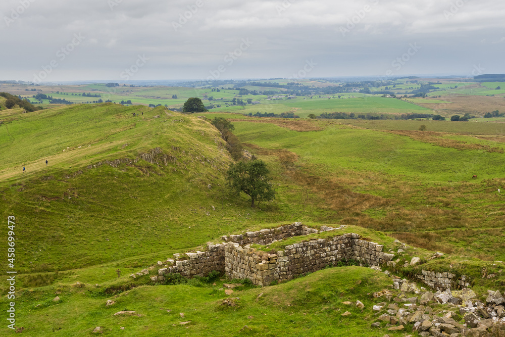 On Hadrian's Wall Walk in Northumberland