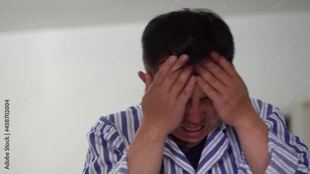 A patient with a painful headache A patient with a painful headache