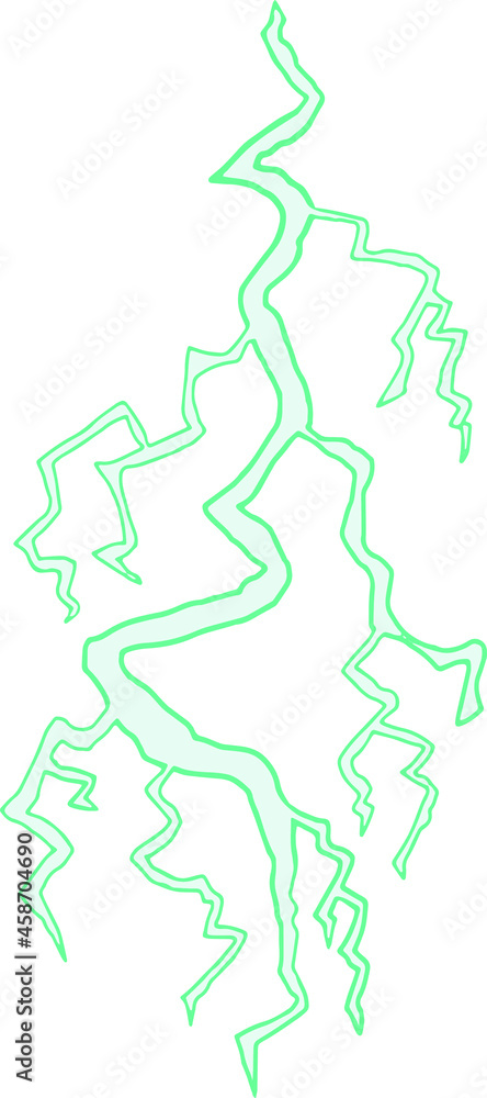 Clip art of green lightning Clip art of green lightning