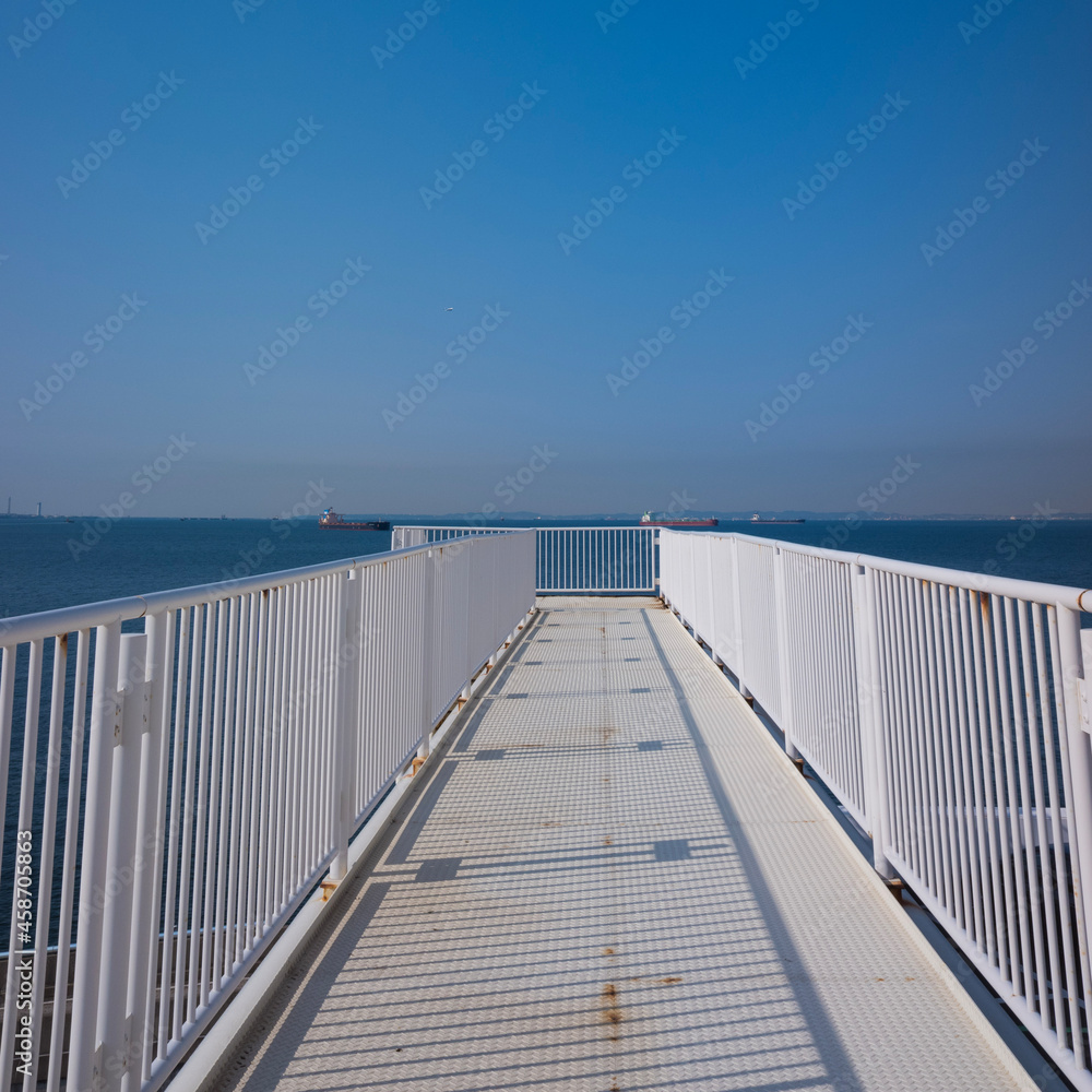 Naklejka premium bridge over the sea