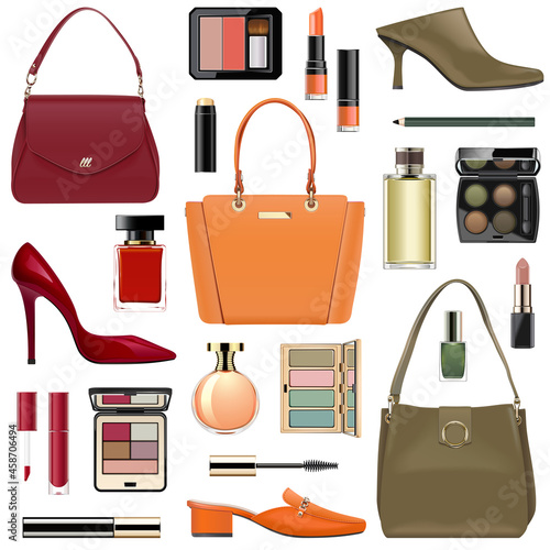 Vector Female Fashion Collection Set
