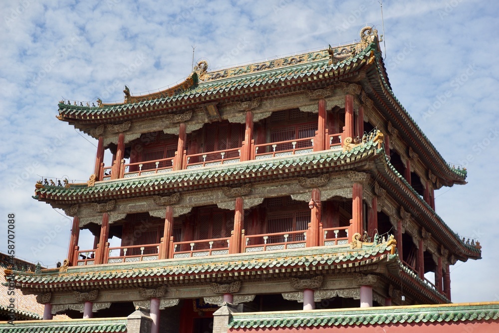 Chinese style city tower