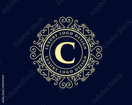 Set of Elegant Capital Letters Vintage Logo Filigree Monograms. Beautiful Collection. English Alphabet. Simple Drawn Emblems. Graceful wreath. Design of Calligraphic Insignia. Vector Illustration