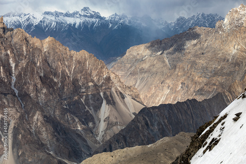 top of Passu cones Karakorum mountains. High quality photo