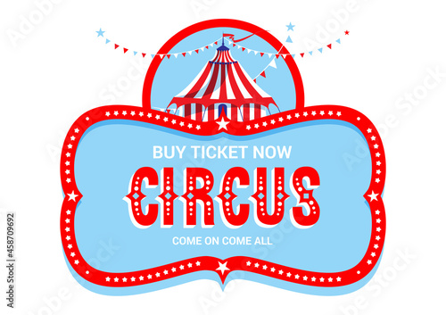 Circus logo isolated.